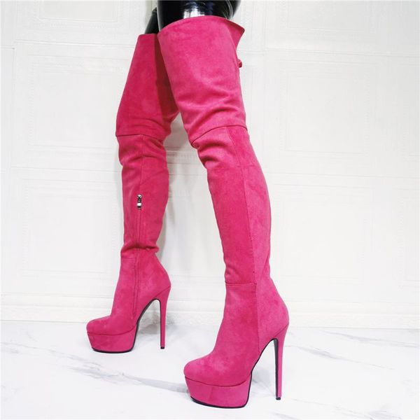 boots soft suede large sizes custom women super long thigh high platform stiletto shoes booties wide feet wear size 14, Black
boots soft suede large sizes custom women super long thigh high platform stiletto shoes booties wide feet wear size 14, Black