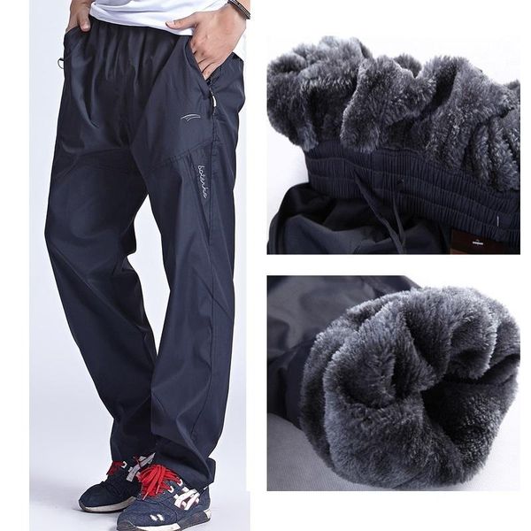 men's pants shzq grand men winter sweatpants warm fleece thick mens loose elastic waist casual trousers with pockets,da897, Black
men's pants shzq grand men winter sweatpants warm fleece thick mens loose elastic waist casual trousers with pockets,da897, Black