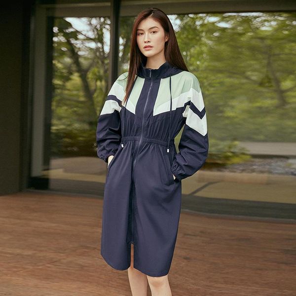 women's trench coats coat women korean slimming casual stitching sports windbreaker female 2021 autumn hooded outwear q178, Tan;black
women's trench coats coat women korean slimming casual stitching sports windbreaker female 2021 autumn hooded outwear q178, Tan;black