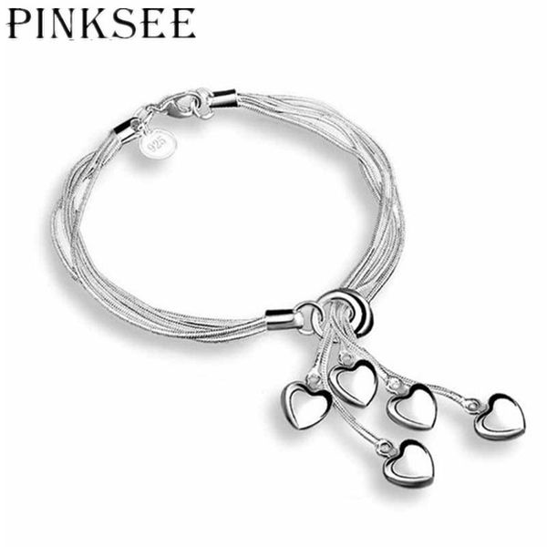 pinksee temperament elegant silver plated heart tassel multilayer chain bracelet women girls wedding engagement party jewelry, Black
pinksee temperament elegant silver plated heart tassel multilayer chain bracelet women girls wedding engagement party jewelry, Black