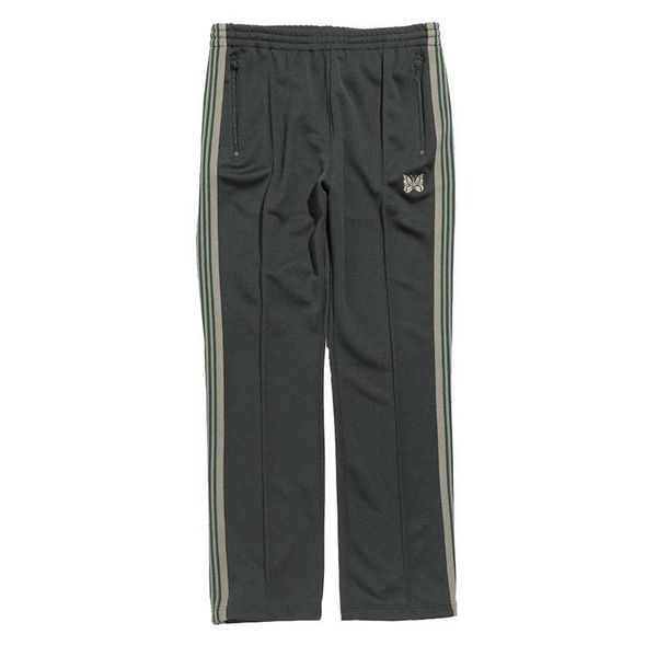 men's pants men women 1:1 awge butterfly embroidered needles track trousers green stripe, Black
men's pants men women 1:1 awge butterfly embroidered needles track trousers green stripe, Black