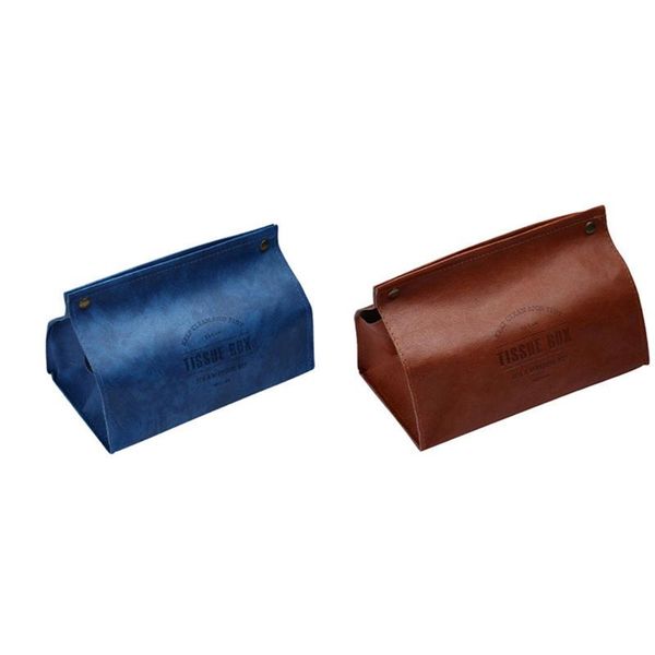 tissue boxes & napkins 2 pcs pu leather box napkin holder rectangular household kitchen paper storage box, blue brown
tissue boxes & napkins 2 pcs pu leather box napkin holder rectangular household kitchen paper storage box, blue brown