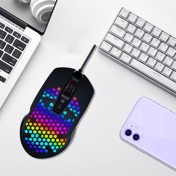 mice lightweight wired gaming mouse hollow honeycomb pattern game with rgb colorful light effect for lovers
mice lightweight wired gaming mouse hollow honeycomb pattern game with rgb colorful light effect for lovers