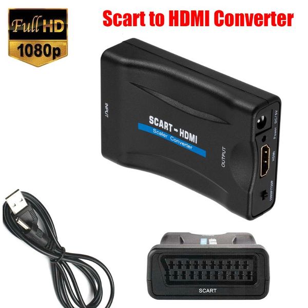 1080p scart to -compatible scaler converter analog digital video audio adapter upscale av signal for hdtv dvd player cables & connectors
1080p scart to -compatible scaler converter analog digital video audio adapter upscale av signal for hdtv dvd player cables & connectors