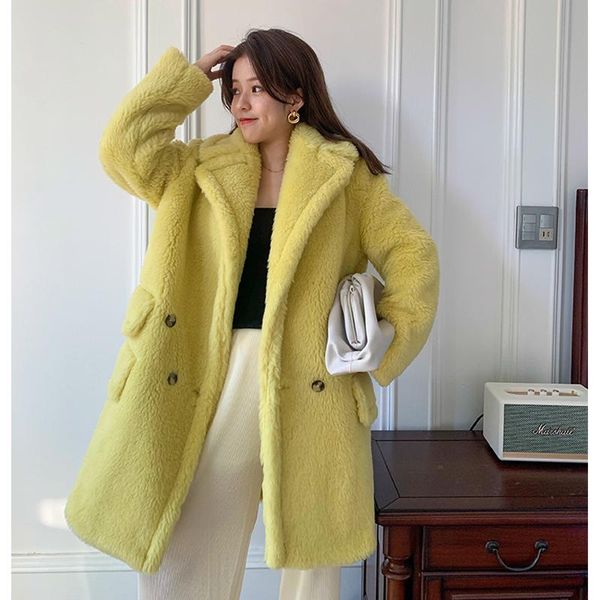 women's fur & faux teddy bear style women coat winter medium parka real jacket thick warm turn-down collar female solid coats, Black
women's fur & faux teddy bear style women coat winter medium parka real jacket thick warm turn-down collar female solid coats, Black