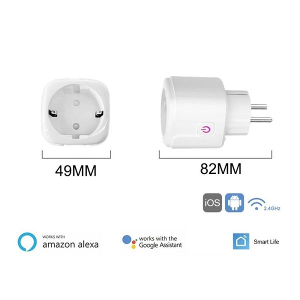 smart power plugs wifi plug 16a eu brazil socket tuya life app support alexa google home assistant voice control monitor timing
smart power plugs wifi plug 16a eu brazil socket tuya life app support alexa google home assistant voice control monitor timing