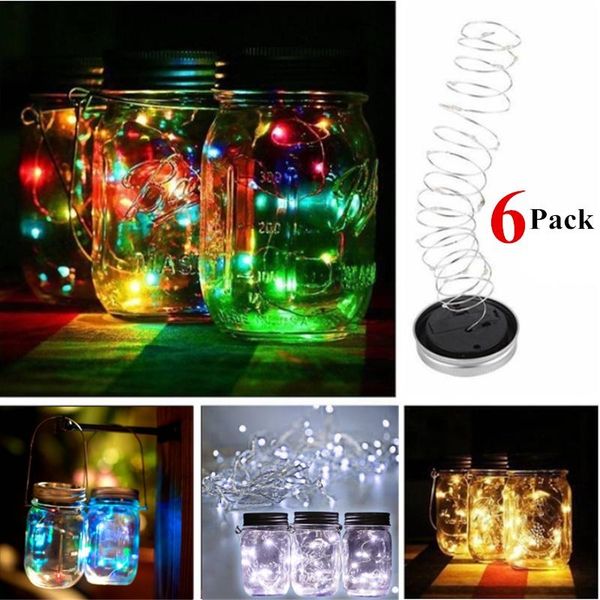 solar lamps 6 pack of energy charge mason jar lid insert led light up lids 10/20 bead (mason jars not included)
solar lamps 6 pack of energy charge mason jar lid insert led light up lids 10/20 bead (mason jars not included)
