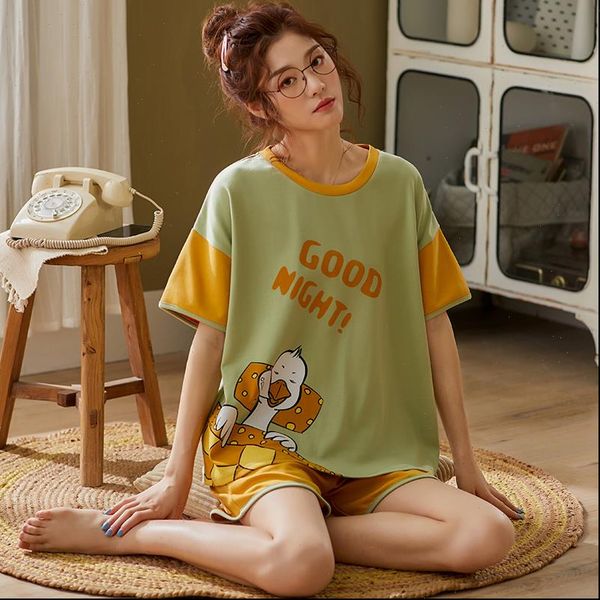 bzel cartoon print pyjamas cotton womens sleepwears pajama set summer casual short sleeve sleepwear cute girls home nightwear, Black;red
bzel cartoon print pyjamas cotton womens sleepwears pajama set summer casual short sleeve sleepwear cute girls home nightwear, Black;red