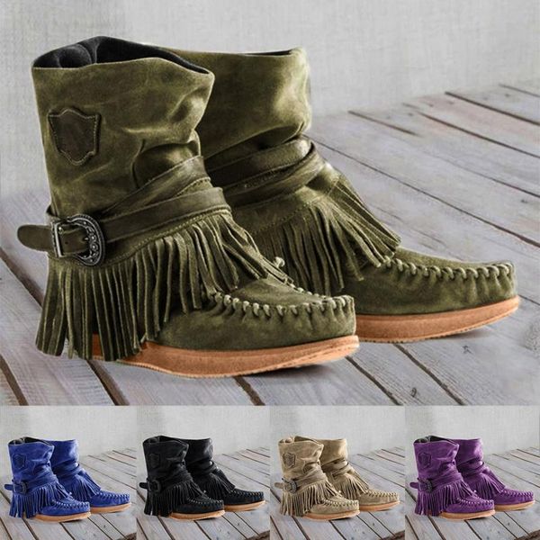 boots women's ladies fashion autumn winter casual round toe roman style retro fringe short ankle flat shoes plus size, Black
boots women's ladies fashion autumn winter casual round toe roman style retro fringe short ankle flat shoes plus size, Black