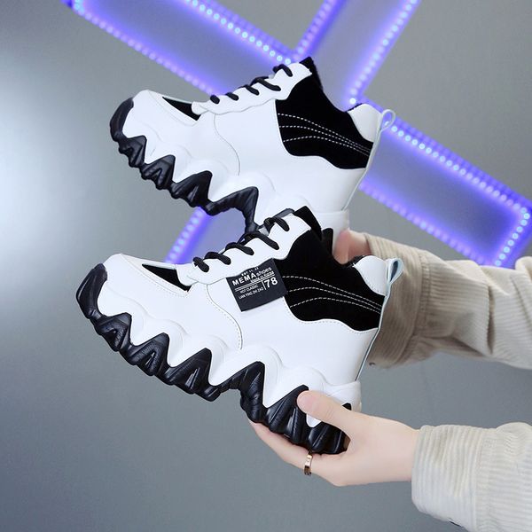 2021 brand chunky sneakers wedges shoes for women platform fashion 10cm height increasing sneaker woman leather casual shoes new
2021 brand chunky sneakers wedges shoes for women platform fashion 10cm height increasing sneaker woman leather casual shoes new