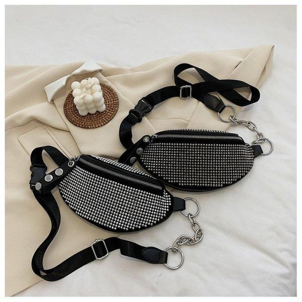 fashion luxury women waist packs bag rhinestone fanny pack purse female chest travel belt bags
fashion luxury women waist packs bag rhinestone fanny pack purse female chest travel belt bags
