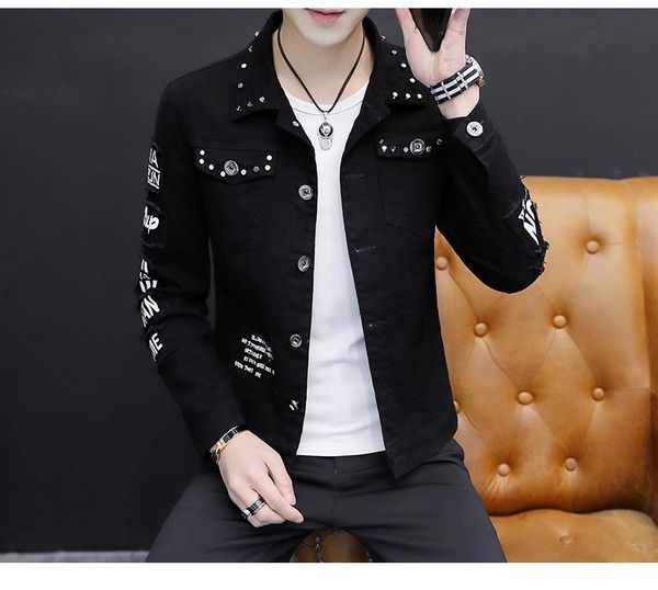 men's jackets spring and autumn jeans coat korean-style fashion students handsome versatile jacket wear summer style cowb, Black;brown
men's jackets spring and autumn jeans coat korean-style fashion students handsome versatile jacket wear summer style cowb, Black;brown
