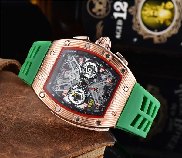 2021 luxury watches richard brand six stitches series all the dials work rm mens quartz watch rubber strap fashion tonneau shape of surface, Slivery;brown
2021 luxury watches richard brand six stitches series all the dials work rm mens quartz watch rubber strap fashion tonneau shape of surface, Slivery;brown