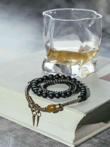 flower design frosted black agate stone bead bracelet women's literary leisure multi circle hand string jewelry, Golden;silver
flower design frosted black agate stone bead bracelet women's literary leisure multi circle hand string jewelry, Golden;silver