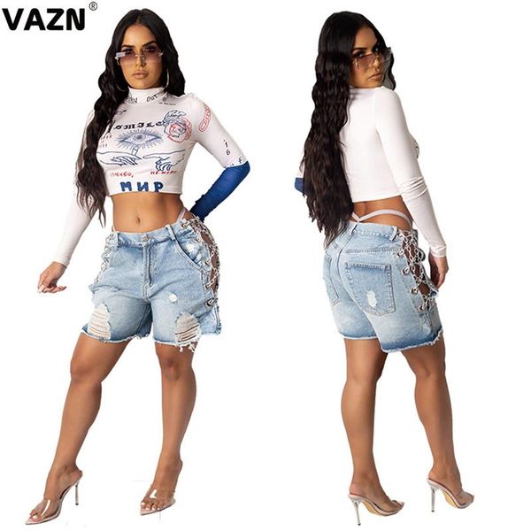 women's t-shirt vazn 2021 autumn parity special letter club young skinny open style turtleneck full sleeve women mini short tees, White
women's t-shirt vazn 2021 autumn parity special letter club young skinny open style turtleneck full sleeve women mini short tees, White