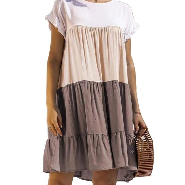casual dresses 40jf women summer ruffles short sleeve color block swing midi tunic dress pleated flared hem crew neck loose beach s-2xl, Black;gray
casual dresses 40jf women summer ruffles short sleeve color block swing midi tunic dress pleated flared hem crew neck loose beach s-2xl, Black;gray