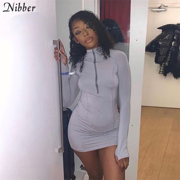 nibber sports leisure style solid zipper turtleneck dress women basic street activity wear autumn new bodycon mini dress female, Black;gray
nibber sports leisure style solid zipper turtleneck dress women basic street activity wear autumn new bodycon mini dress female, Black;gray