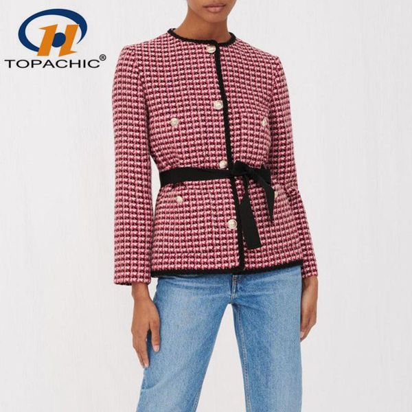 women's jackets 6.24 fashion houndstooth plaid o-neck ribbon collect waist tweed jacket coat women, Black;brown
women's jackets 6.24 fashion houndstooth plaid o-neck ribbon collect waist tweed jacket coat women, Black;brown
