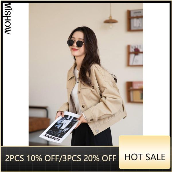 spring jackets for women outwear long sleeve crop fashion streetwear outdoor clothing female coats mx21a6939 women's, Black;brown
spring jackets for women outwear long sleeve crop fashion streetwear outdoor clothing female coats mx21a6939 women's, Black;brown