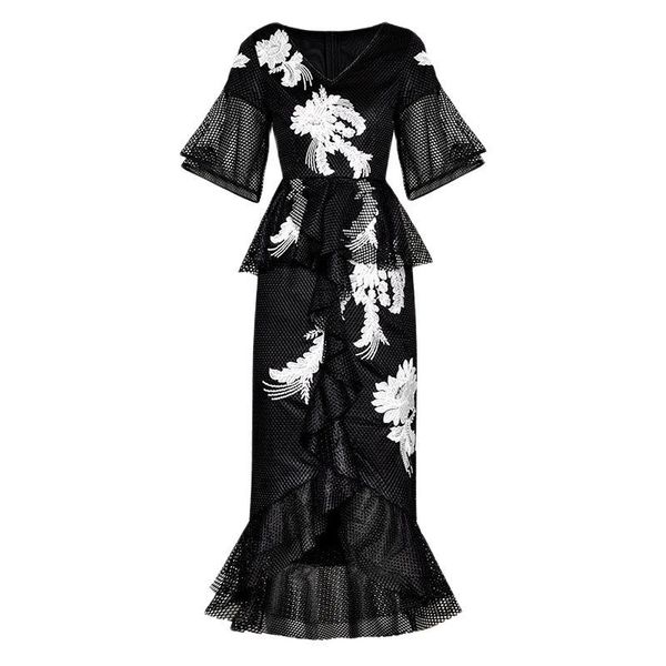 fashion designer runway dress spring summer women dress floral embroidery package buttocks mermaid dresses 210524, Black;gray
fashion designer runway dress spring summer women dress floral embroidery package buttocks mermaid dresses 210524, Black;gray