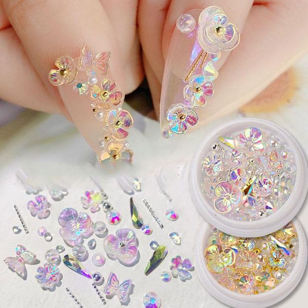 nail art decorations 1 box 3d colorful flower butterfly rhinestones decals mixed color ab crystal diy manicure, Silver;gold
nail art decorations 1 box 3d colorful flower butterfly rhinestones decals mixed color ab crystal diy manicure, Silver;gold
