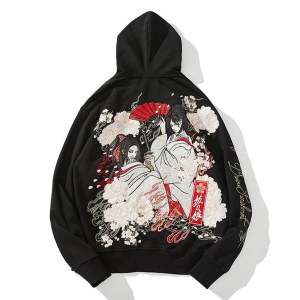 men's hoodies & sweatshirts autumn men women sweatshirt sword girl yokosuka embroidered jacket couple trendy brand zipper cardigan oira, Black
men's hoodies & sweatshirts autumn men women sweatshirt sword girl yokosuka embroidered jacket couple trendy brand zipper cardigan oira, Black