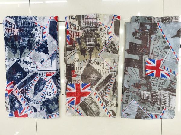 scarves uk flag print scarf shawls london building pattern long soft wrap hijab 3 color, Blue;gray
scarves uk flag print scarf shawls london building pattern long soft wrap hijab 3 color, Blue;gray