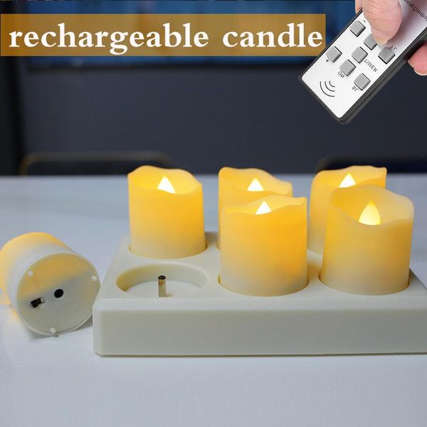 candles 6pcs usb rechargeable tea light with timer remote control led electronic candle flameless flashing for christmas home decoration
candles 6pcs usb rechargeable tea light with timer remote control led electronic candle flameless flashing for christmas home decoration