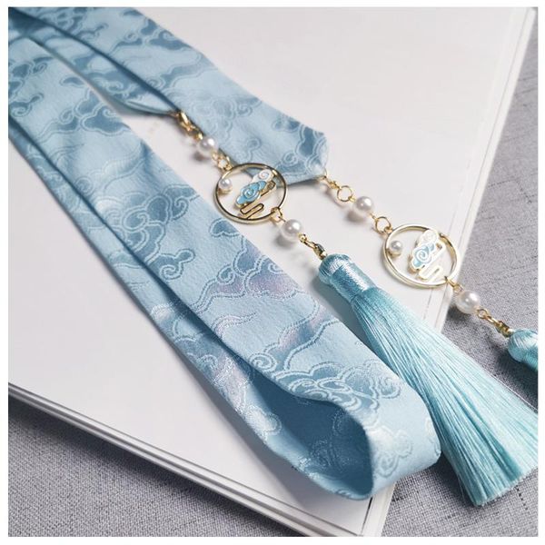 party masks tassels hair band ancient style bandeau sky blue auspicious clouds pattern hanfu accessories
party masks tassels hair band ancient style bandeau sky blue auspicious clouds pattern hanfu accessories