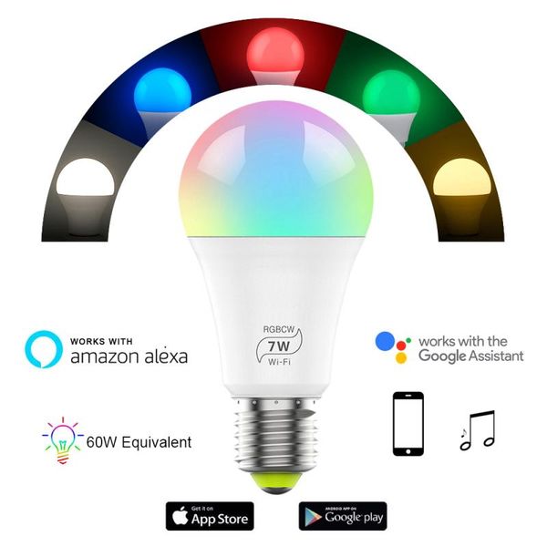 smart home control 2021 led wifi light bulb dimmable lamp e27 voice remotely work with alexa/google
smart home control 2021 led wifi light bulb dimmable lamp e27 voice remotely work with alexa/google