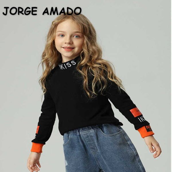 spring teenagers girls sweatshirts long sleeves turtleneck collar letter print cotton children clothes e1357 210610, Black
spring teenagers girls sweatshirts long sleeves turtleneck collar letter print cotton children clothes e1357 210610, Black
