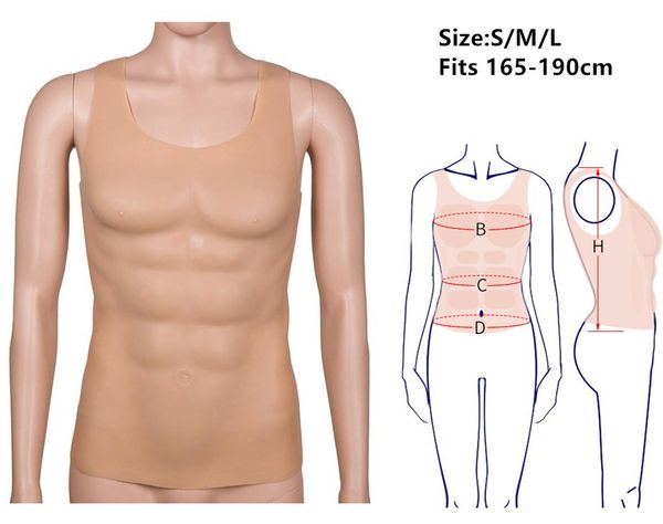 men's body shapers 2021 man dress party silicone muscle cloth boxing artificial simulation muscles men bodysuit corset cosplay, Black;brown
men's body shapers 2021 man dress party silicone muscle cloth boxing artificial simulation muscles men bodysuit corset cosplay, Black;brown