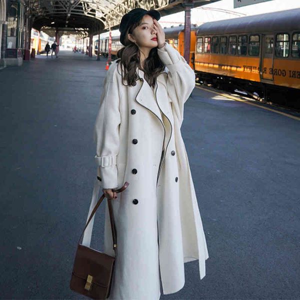 Women's Fur & Faux Korean Women Autumn Winter Double Breasted Long Woolen Coat Ladies Elegant Vintage Loose Chic Over Knee Jacket SWCJ, Black
Women's Fur & Faux Korean Women Autumn Winter Double Breasted Long Woolen Coat Ladies Elegant Vintage Loose Chic Over Knee Jacket SWCJ, Black