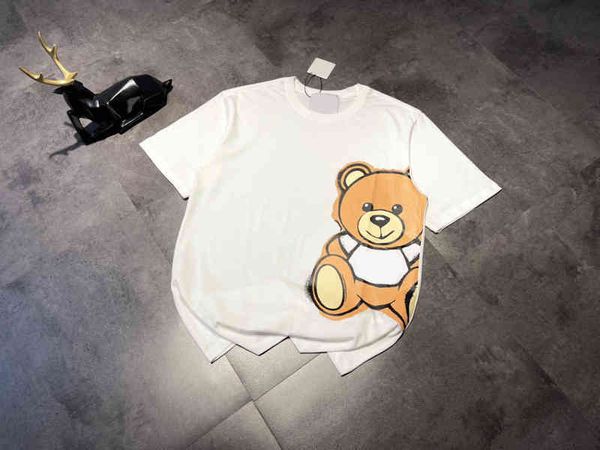 2022 factory wholesale new cartoon print short t-shirt age reducing cute versatile half sleeve loose shoulder large, White
2022 factory wholesale new cartoon print short t-shirt age reducing cute versatile half sleeve loose shoulder large, White