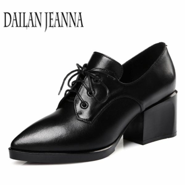 fashion 2021 women's shoes pointed toe high-heeled lacing genuine leather thick heel plus size single female 41 - 43 dress, Black
fashion 2021 women's shoes pointed toe high-heeled lacing genuine leather thick heel plus size single female 41 - 43 dress, Black