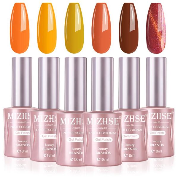 nail gel mizhse 6pcs 18ml polish set vernis semi permanent enamel varnish hybrid uv led for art manicure, Red;pink
nail gel mizhse 6pcs 18ml polish set vernis semi permanent enamel varnish hybrid uv led for art manicure, Red;pink