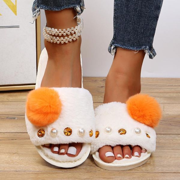 slippers winter women's shoes, furry slippers, antiskid flat house shoes for women plus size 43, Black
slippers winter women's shoes, furry slippers, antiskid flat house shoes for women plus size 43, Black