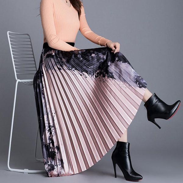 skirts korean fashion pleated womens elegant women print midi skirt woman high waist floral faldas mujer moda lady, Black
skirts korean fashion pleated womens elegant women print midi skirt woman high waist floral faldas mujer moda lady, Black