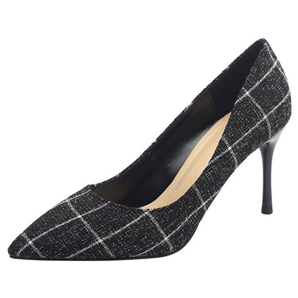 dress shoes pointed toe plaid women shallow high heels leisure work 2021 woman stiletto heel office lady black gray
dress shoes pointed toe plaid women shallow high heels leisure work 2021 woman stiletto heel office lady black gray
