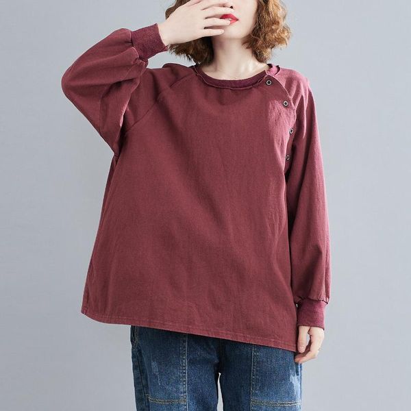 women's t-shirt t shirt women solid color o neck button 2021 spring autumn big size long sleeve basic fashion, White
women's t-shirt t shirt women solid color o neck button 2021 spring autumn big size long sleeve basic fashion, White