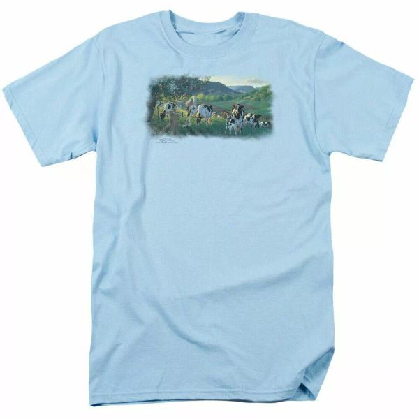 wild wings gods country t shirt mens licensed cow farm tee light blue, White;black
wild wings gods country t shirt mens licensed cow farm tee light blue, White;black
