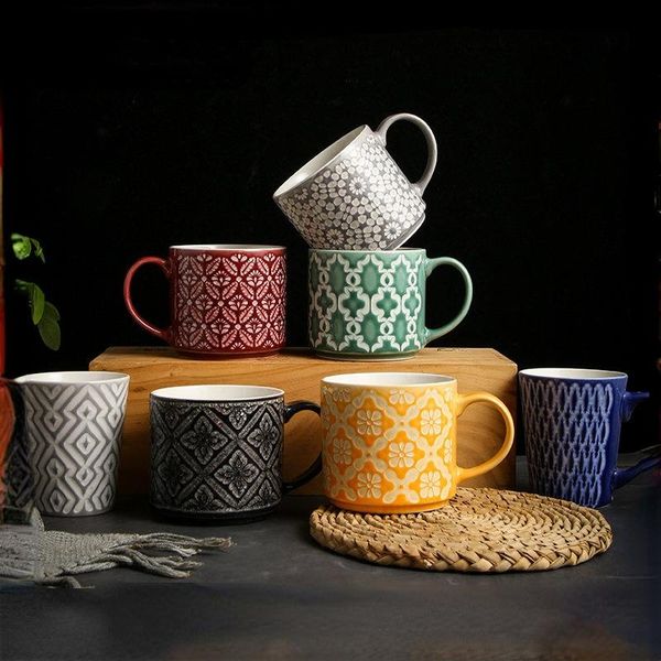 mugs creative large-capacity oatmeal home drinking water breakfast personality retro embossed ceramic cup coffee mug flaws
mugs creative large-capacity oatmeal home drinking water breakfast personality retro embossed ceramic cup coffee mug flaws