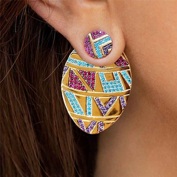 crystal rhinestone women studs earrings retro bohemia ethnic style asymmetrical round oval earring fashion brand exaggerated colorful street, Golden;silver
crystal rhinestone women studs earrings retro bohemia ethnic style asymmetrical round oval earring fashion brand exaggerated colorful street, Golden;silver