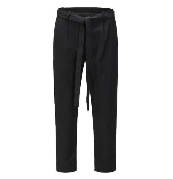 ins high street men's pants loose straight drape side zipper big streamer simple casual trousers, Black
ins high street men's pants loose straight drape side zipper big streamer simple casual trousers, Black