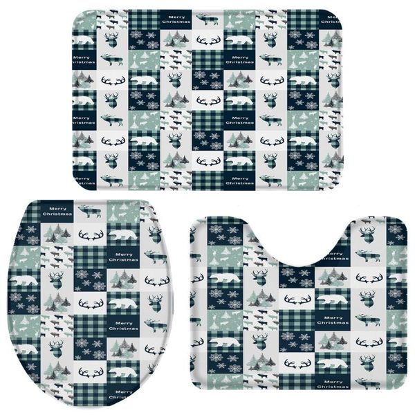 bath accessory set 3 pieces bathroom elk lattice white bear snow toilet cover mat pedestal rug non-slip
bath accessory set 3 pieces bathroom elk lattice white bear snow toilet cover mat pedestal rug non-slip