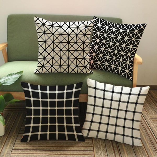 british cushion black and white geometry pillow case linen cotton sofa pillowcases home decor nordic cover for cushion/decorative
british cushion black and white geometry pillow case linen cotton sofa pillowcases home decor nordic cover for cushion/decorative