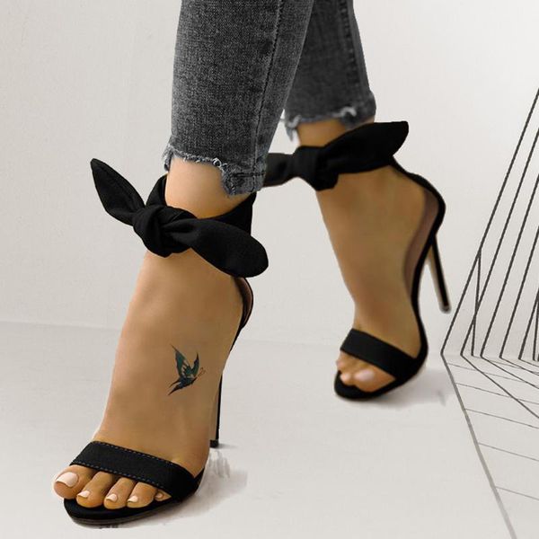 high heels women bow wedding party sandals shoes female fashion open toe thing heel stiletto pumps, Black
high heels women bow wedding party sandals shoes female fashion open toe thing heel stiletto pumps, Black