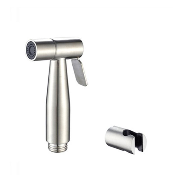 no-perforating handheld stainless steel toilet bidet spray-gun pressurized flushing nozzle (spray gun + base)
no-perforating handheld stainless steel toilet bidet spray-gun pressurized flushing nozzle (spray gun + base)