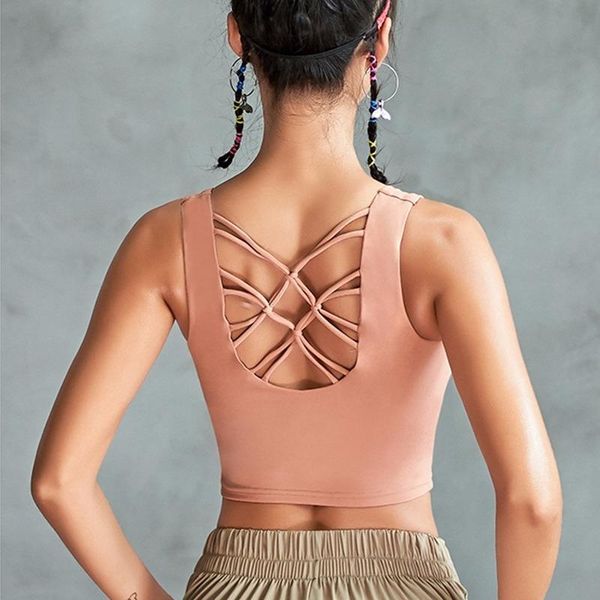 gym clothing colorvalue pink sports vest strappy bra quick dry high intensity sport bh yoga underwear fitness padded crop, White;black
gym clothing colorvalue pink sports vest strappy bra quick dry high intensity sport bh yoga underwear fitness padded crop, White;black