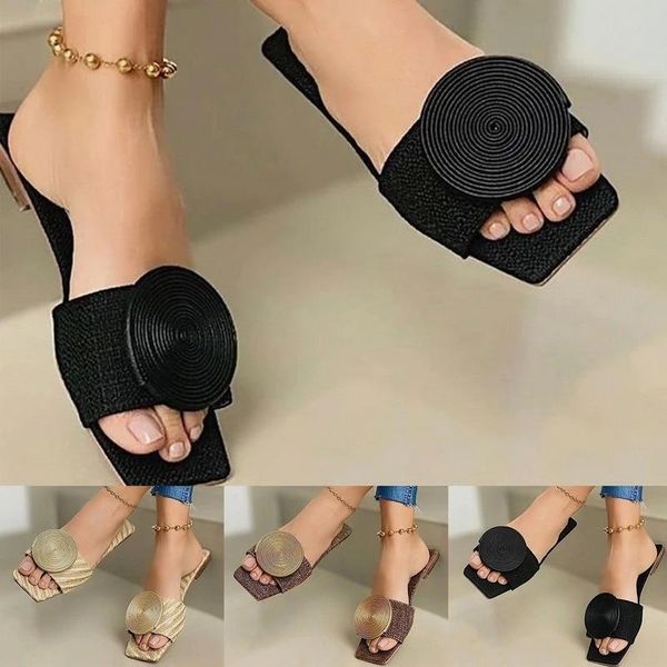 sandals 2021 summer woman flat plus size round buckle solid flats female casual slippers ladies women fashion beach shoes, Black
sandals 2021 summer woman flat plus size round buckle solid flats female casual slippers ladies women fashion beach shoes, Black